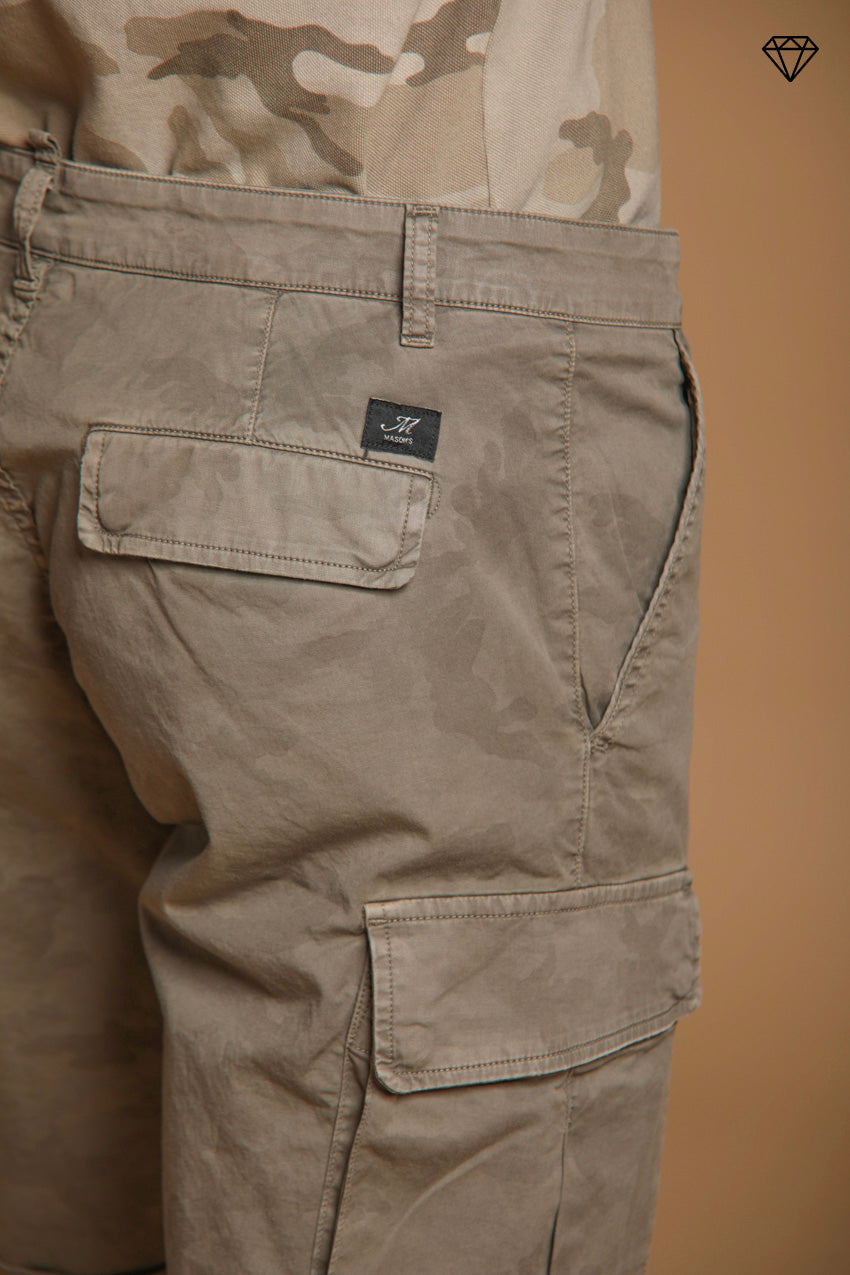 Chile bermuda cargo homme en coton imprimé camouflage slim fit ①