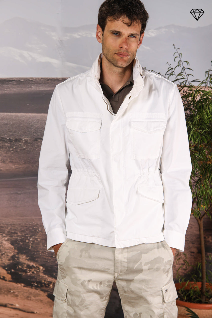Field Jacket M74 homme en twill de coton Pima léger stretch ①