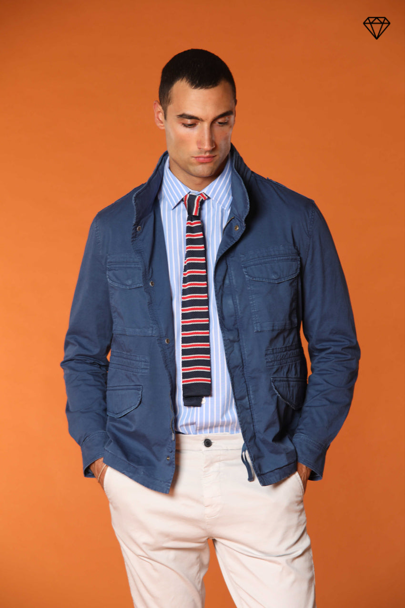 Field Jacket M74 homme en twill de pima coton léger stretch ①