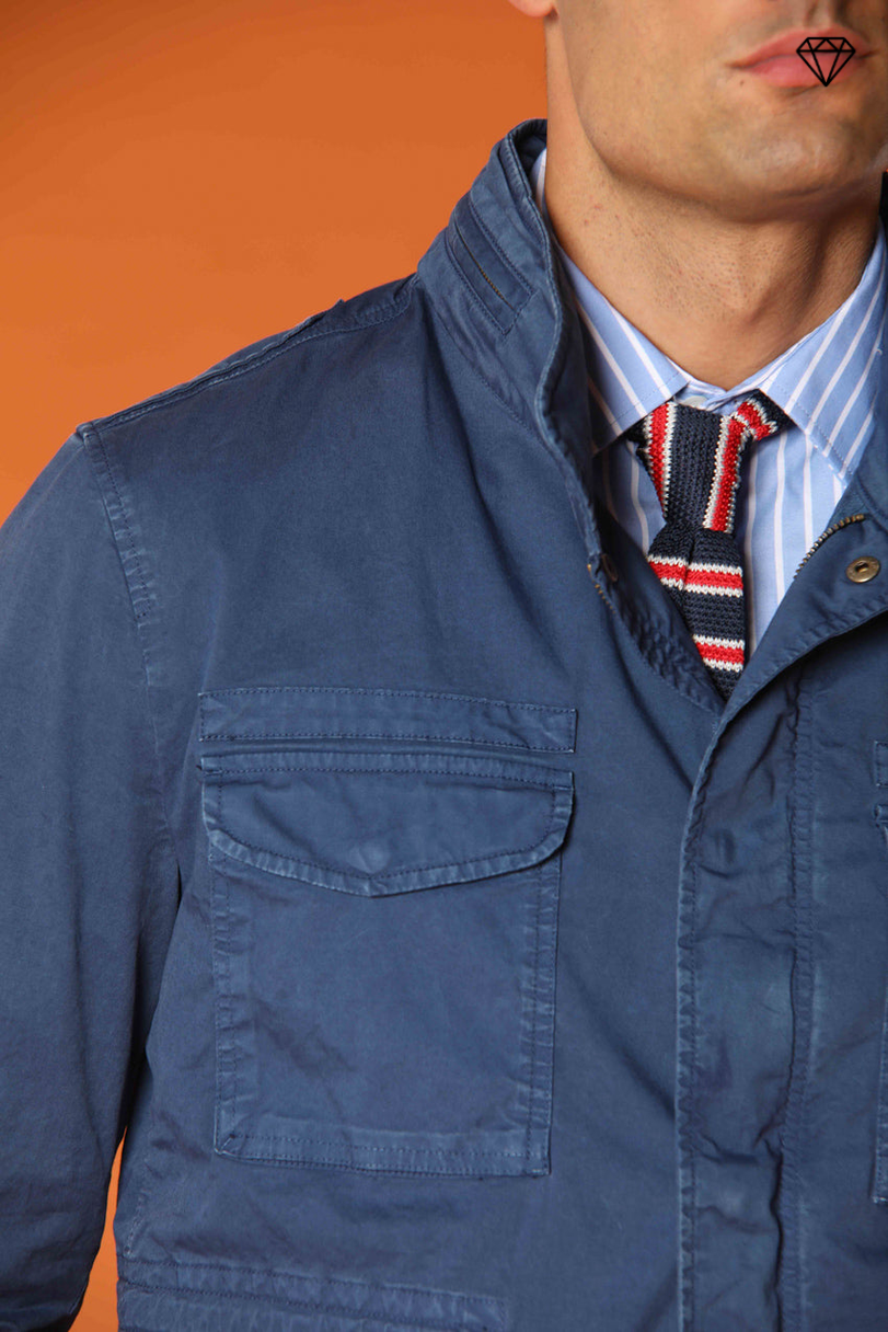 Field Jacket M74 homme en twill de pima coton léger stretch ①
