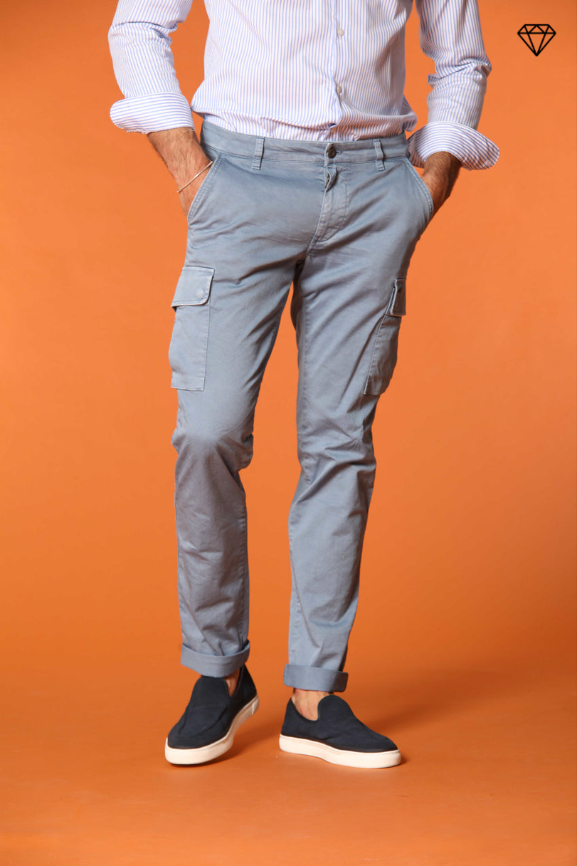 Chile Herren Cargo-Hose in Stretch-Satin Extra Slim Fit ①