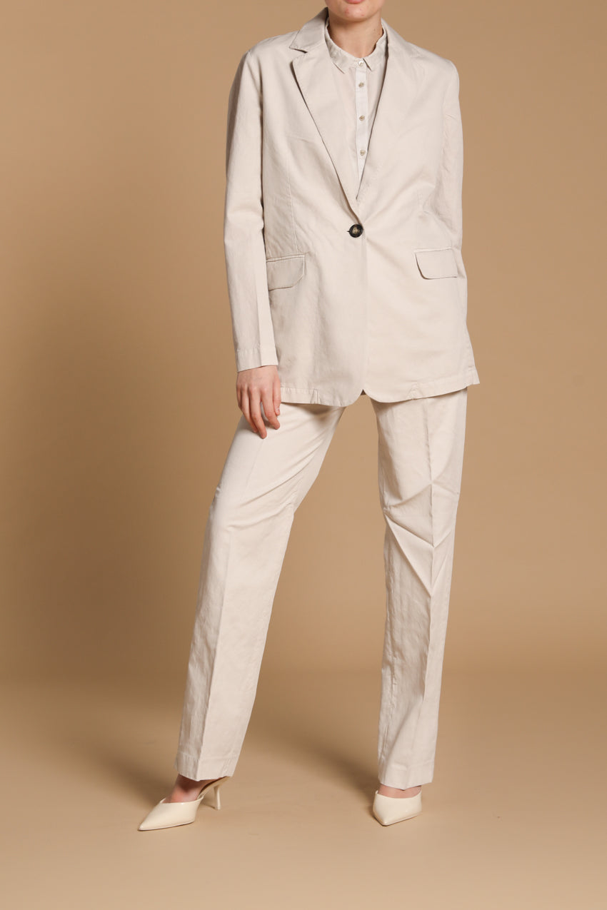 Irene blazer femme en lin et twill de coton