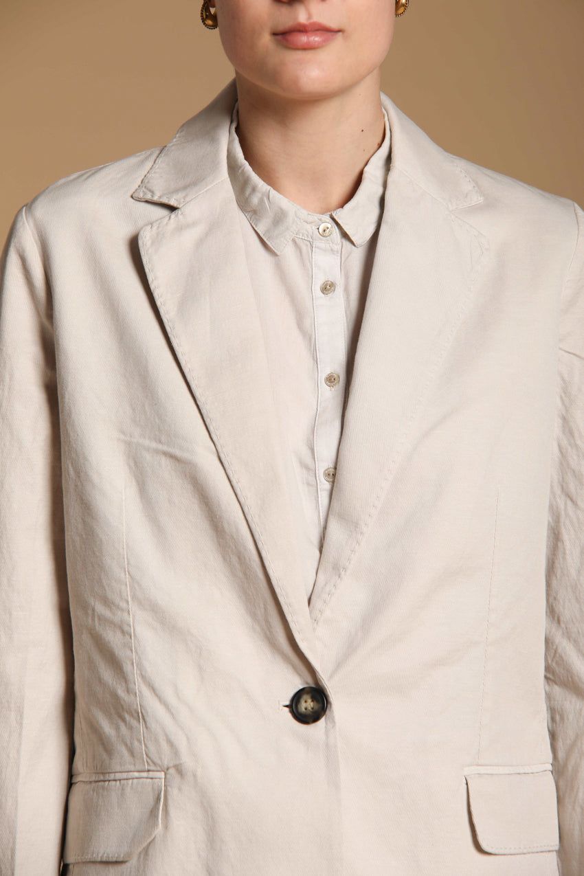 Irene blazer femme en lin et twill de coton