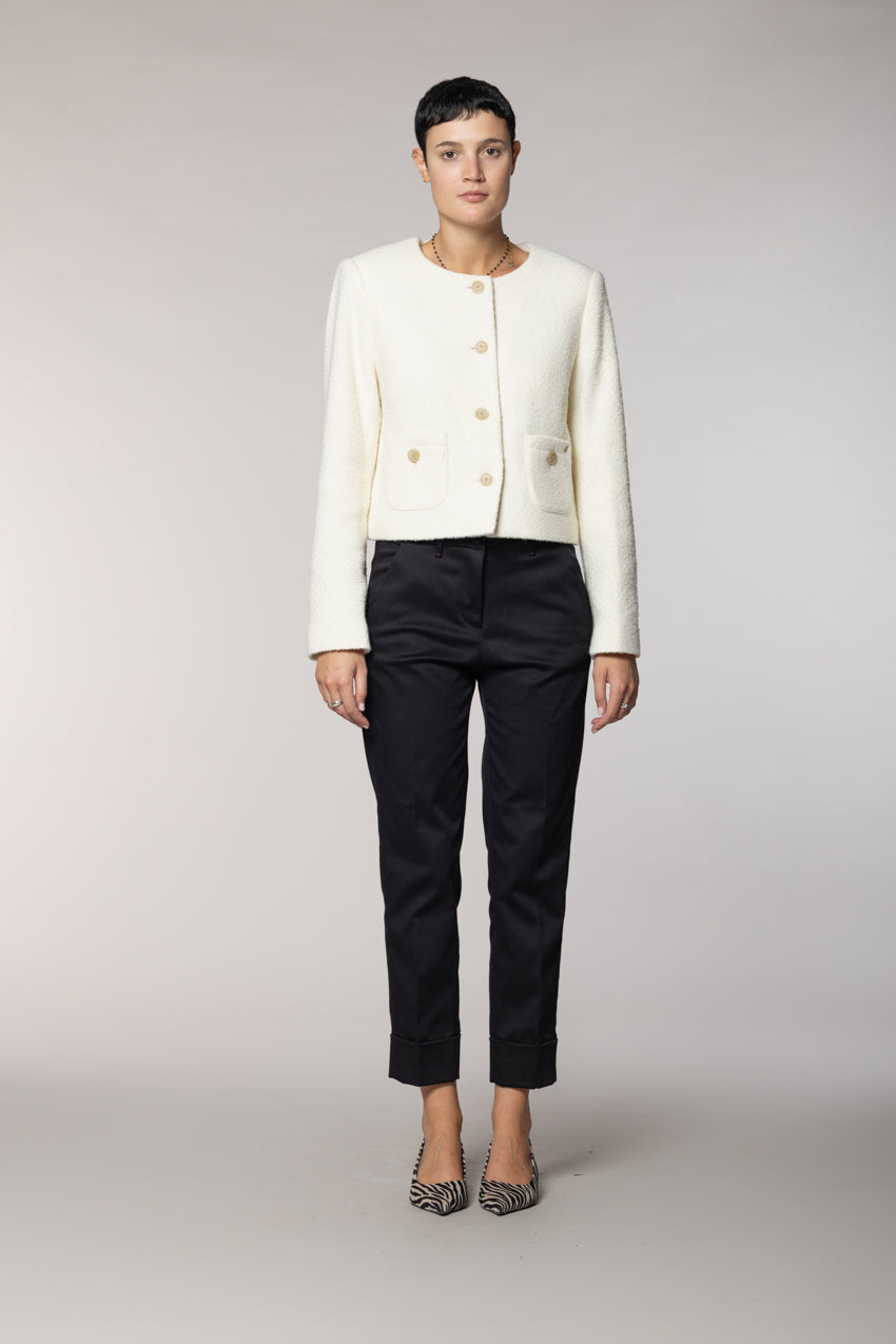 New York Carrot pantalón chino mujer en gabardina carrot fit