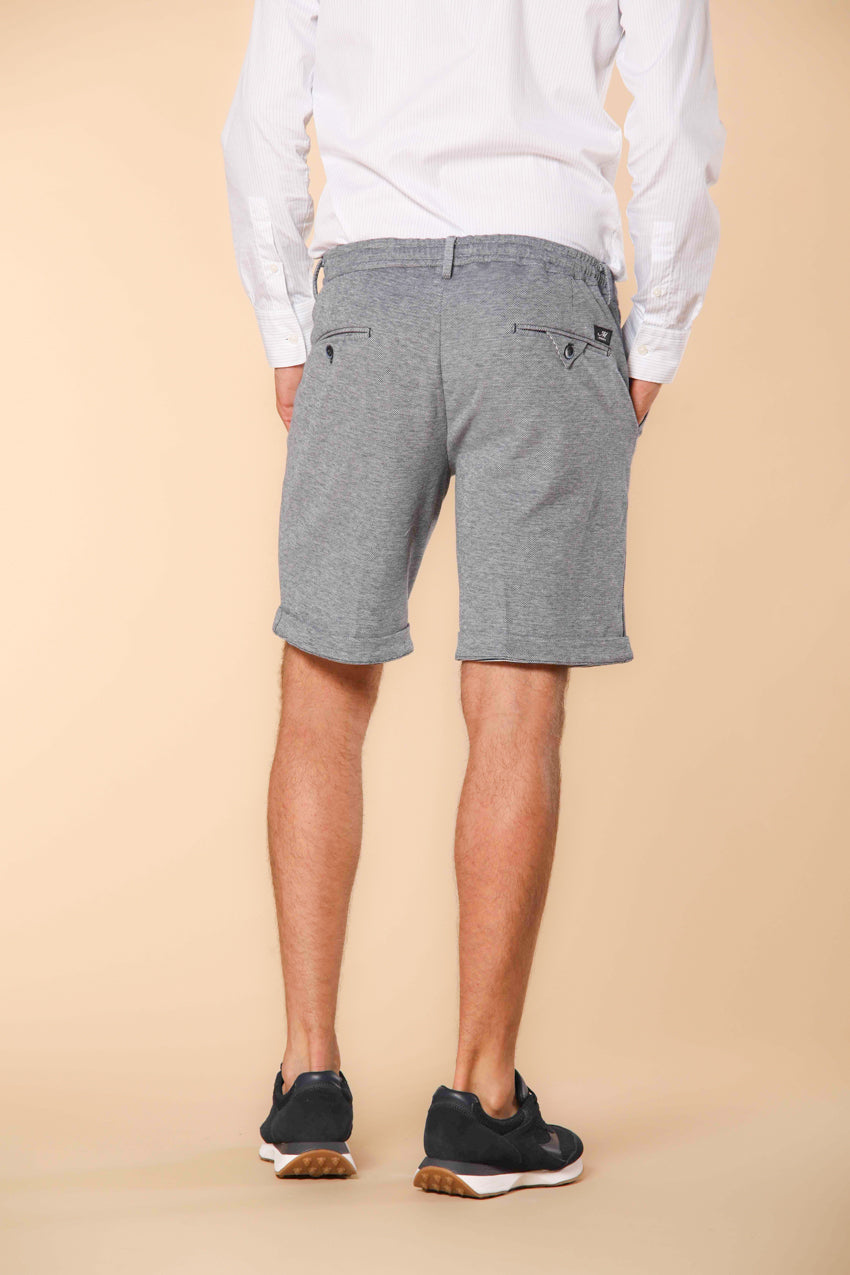 Torino Jog bermuda chino jogger hombre en piqué de algodón doble faz slim fit