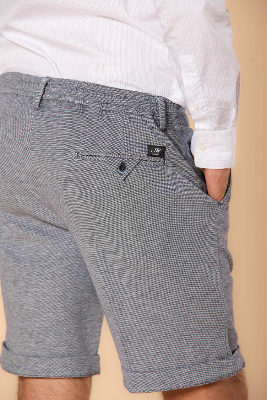 Torino Jog bermuda chino jogger hombre en piqué de algodón doble faz slim fit