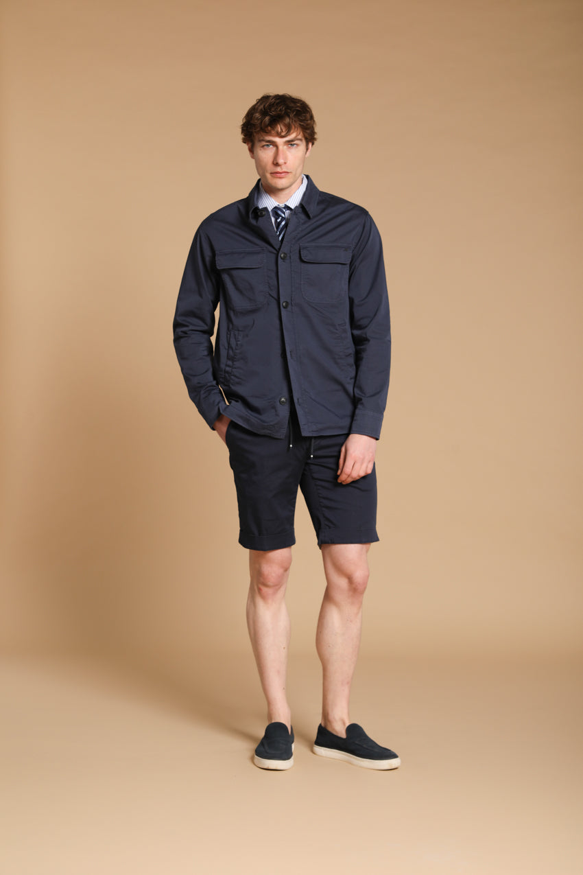 Williams overshirt para hombre en satén técnico travel stretch