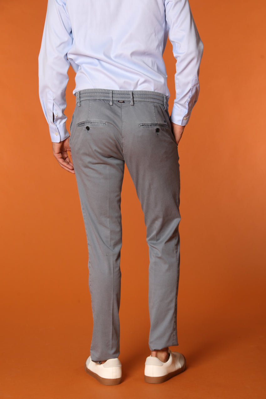 Milano Jogger pantalón chino jogger para hombre en algodón y tencel Corte extra slim fit