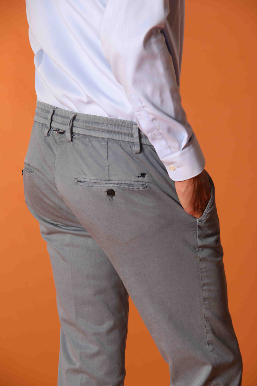 Milano Jogger pantalón chino jogger para hombre en algodón y tencel Corte extra slim fit