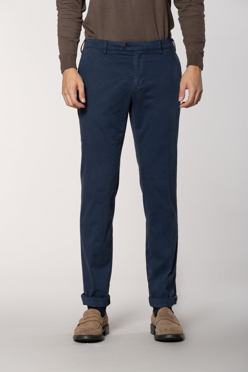 New York Sartoriale pantalon chino homme sartorial en coton soie regular fit