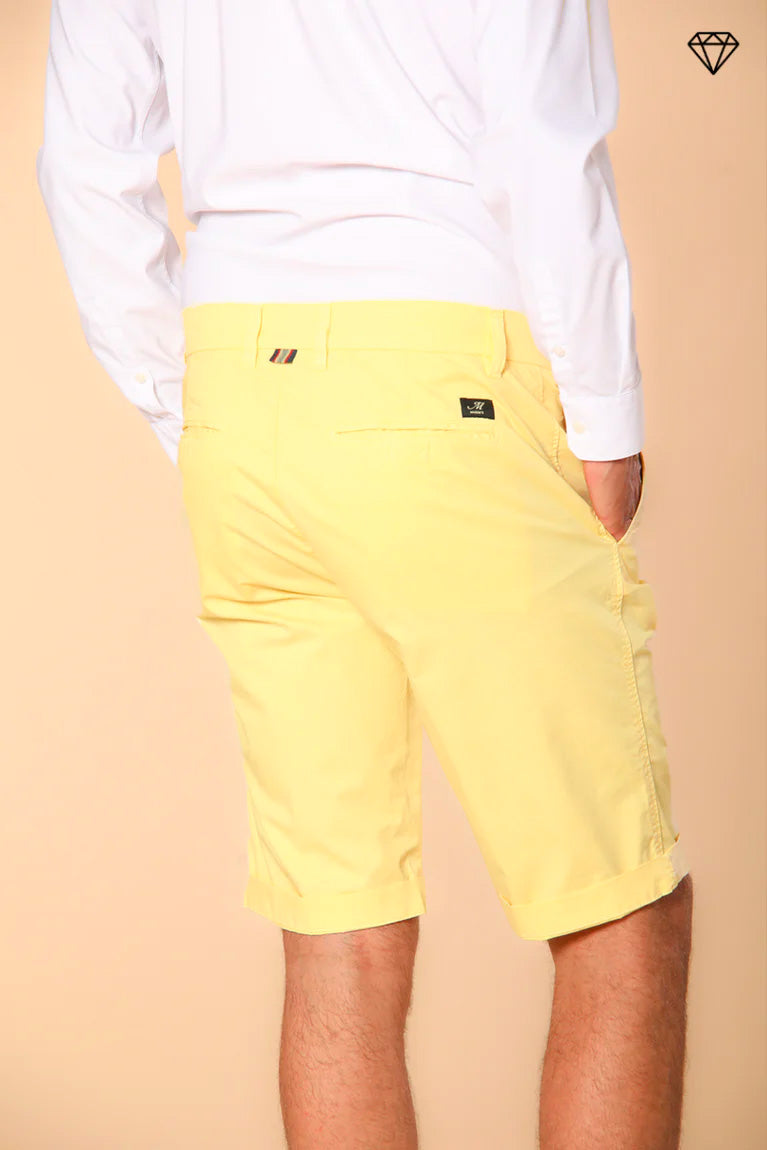London bermuda chino hombre en algodón pima regular fit ①