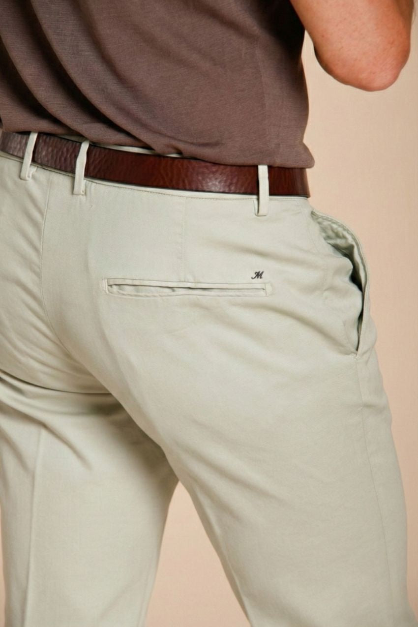 Torino Flex men's chino pants in stretch gabardine slim fit ①