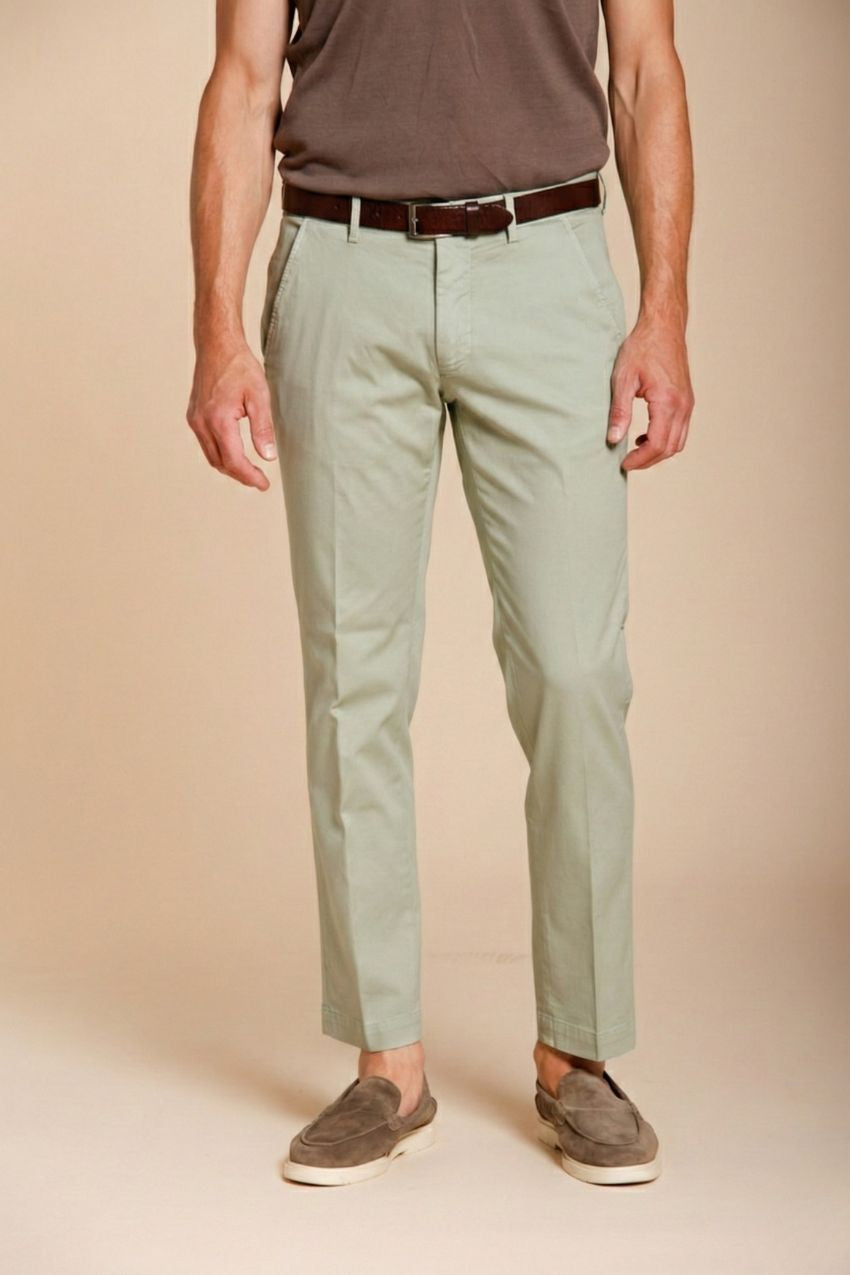Torino Flex men's chino pants in stretch gabardine slim fit ①