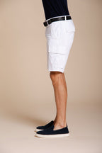 Chile Herren Cargo Bermuda aus Stretch-Satin slim fit ①