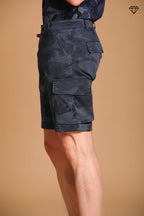 Chile Bermuda cargo homme en coton imprimé camouflage slim fit ①