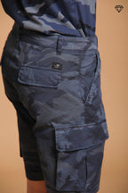 Chile Bermuda cargo homme en coton imprimé camouflage slim fit ①