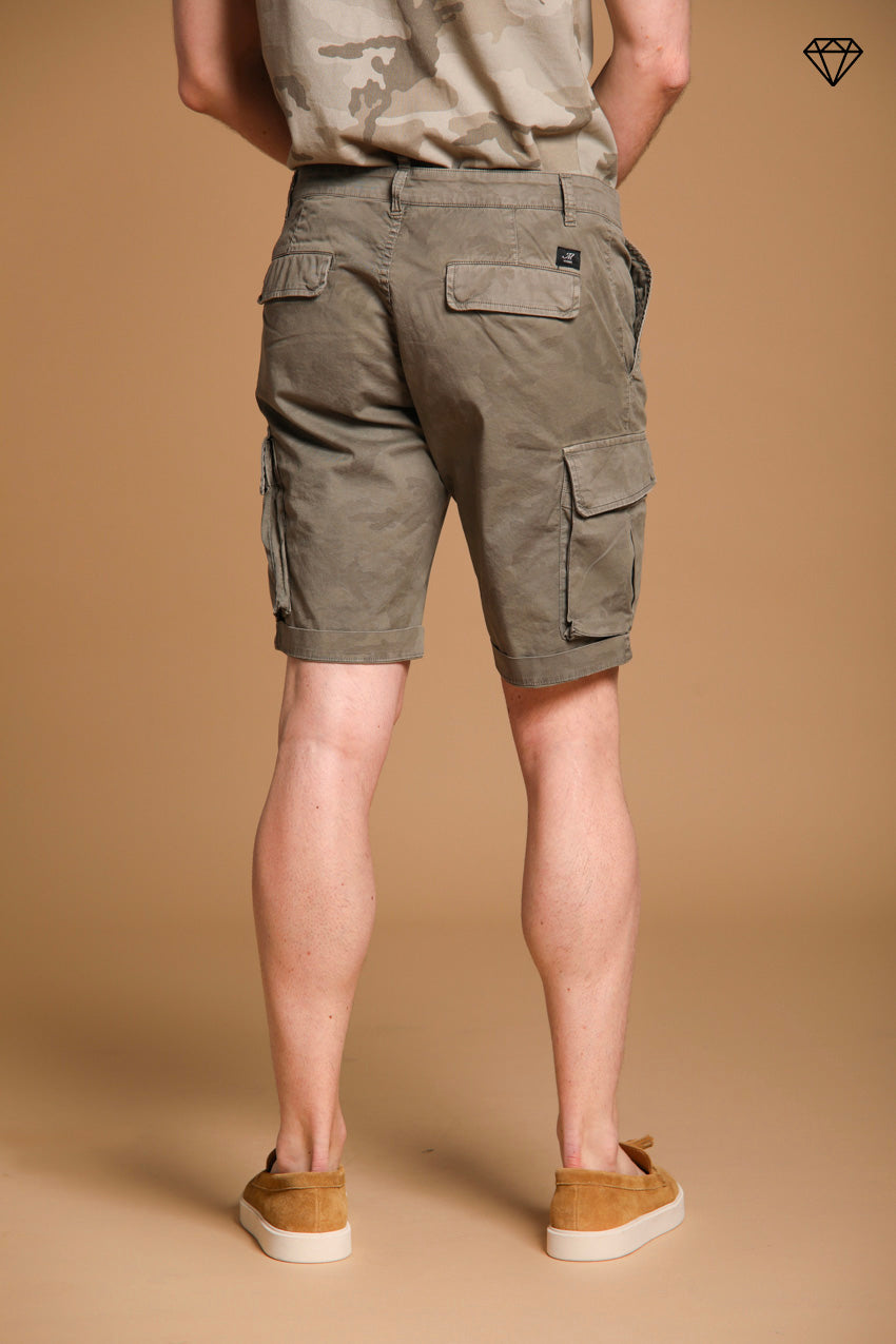 Chile bermuda cargo homme en coton imprimé camouflage slim fit ①