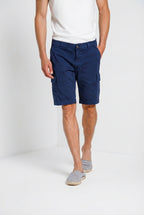 Chile bermuda cargo homme en satin stretch slim fit ①