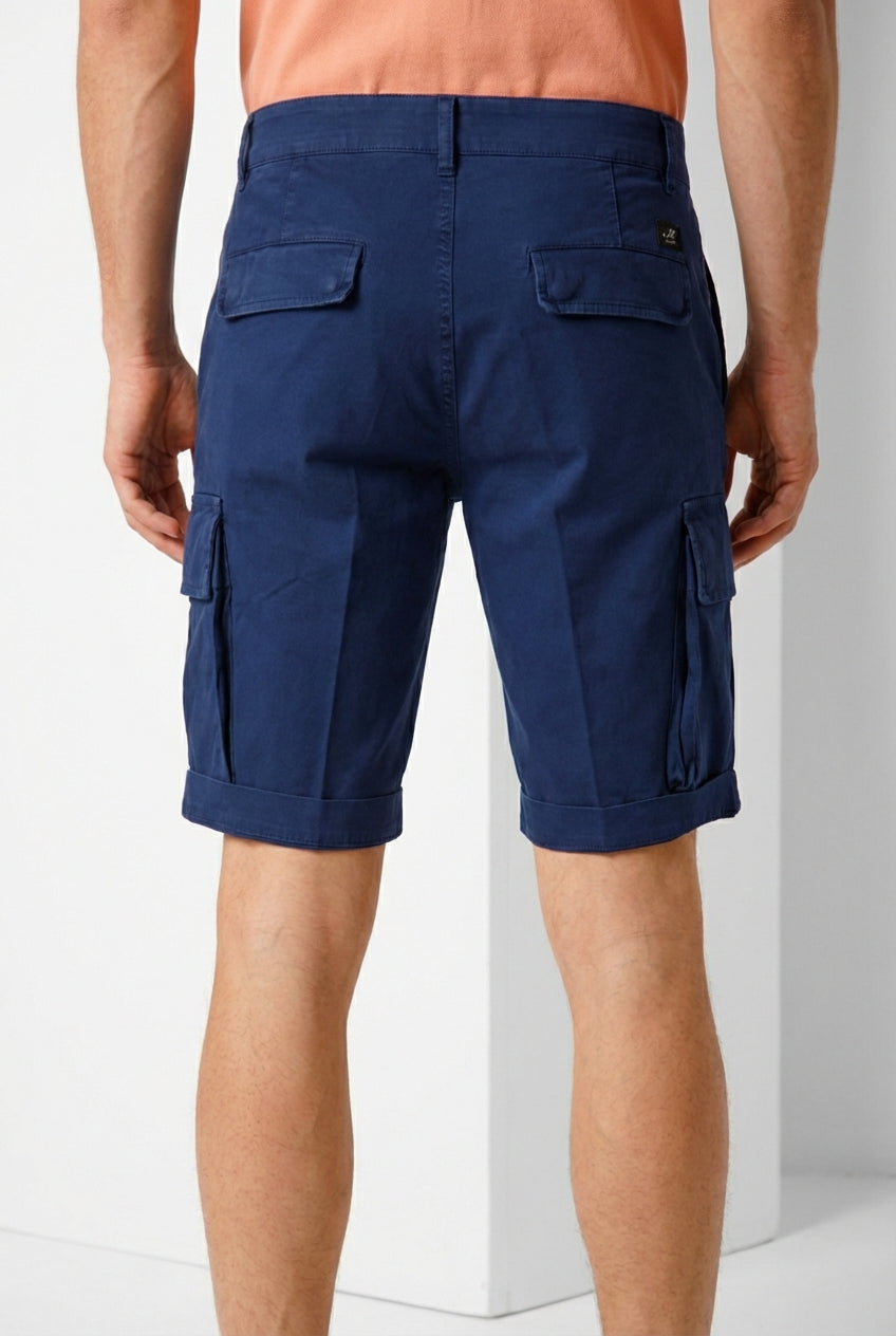 Chile Herren Cargo Bermuda aus Stretch-Satin slim fit ①