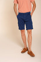 Chile bermuda cargo homme en satin stretch slim fit ①