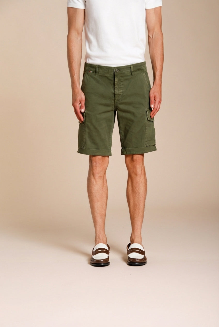 Chile Herren Cargo Bermuda aus Stretch Satin slim fit ①