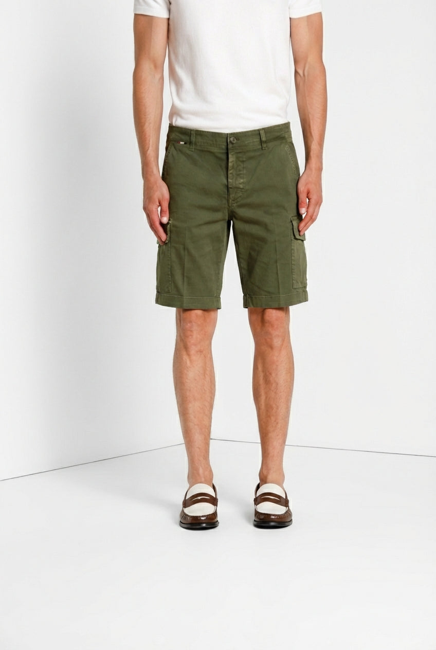 Chile Herren Cargo Bermuda aus Stretch Satin slim fit ①