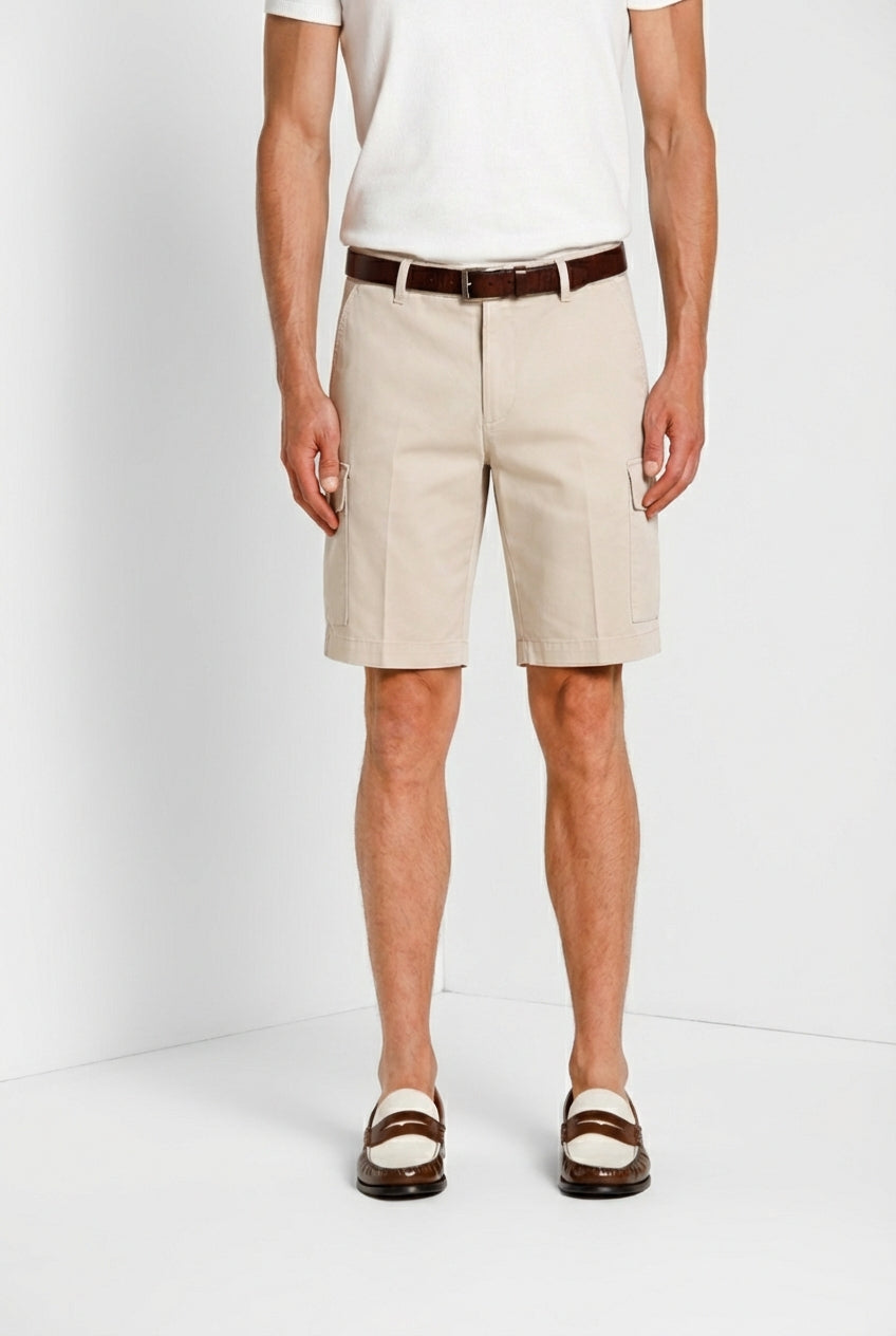 Chile Herren Cargo Bermuda aus Stretch-Satin slim fit ①