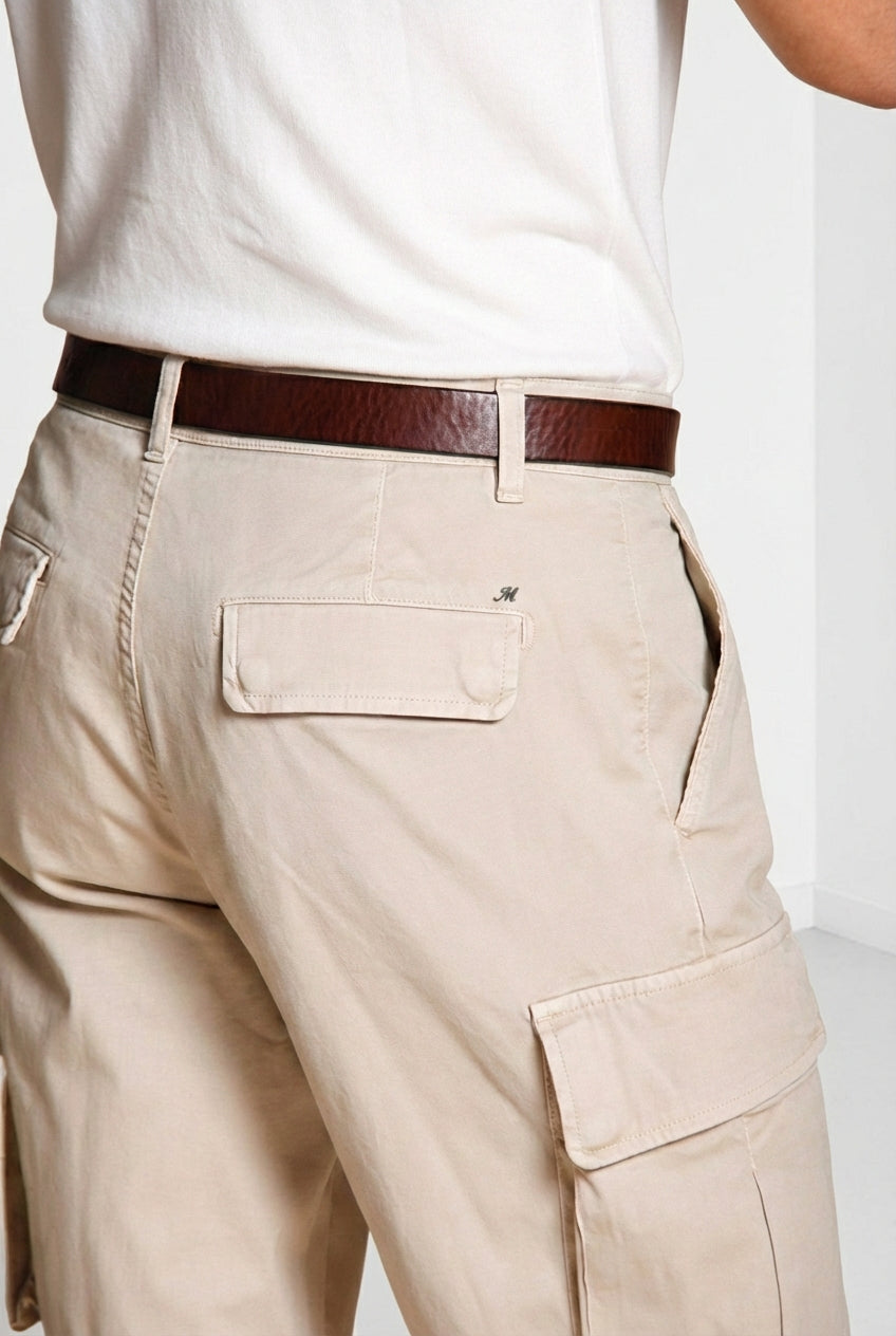 Chile Herren Cargo Bermuda aus Stretch-Satin slim fit ①