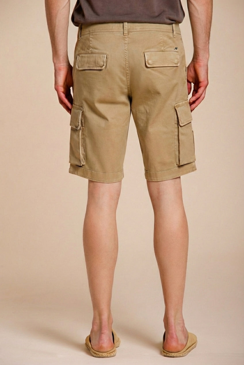 Chile Herren Cargo Bermuda aus Stretch-Satin slim fit ①