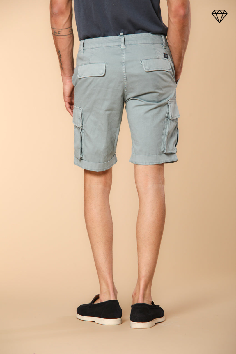 Chile men's cargo bermuda shorts in stretch satin Slim fit ①