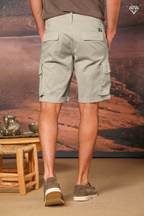 Chile bermuda cargo homme en satin stretch Slim fit ①