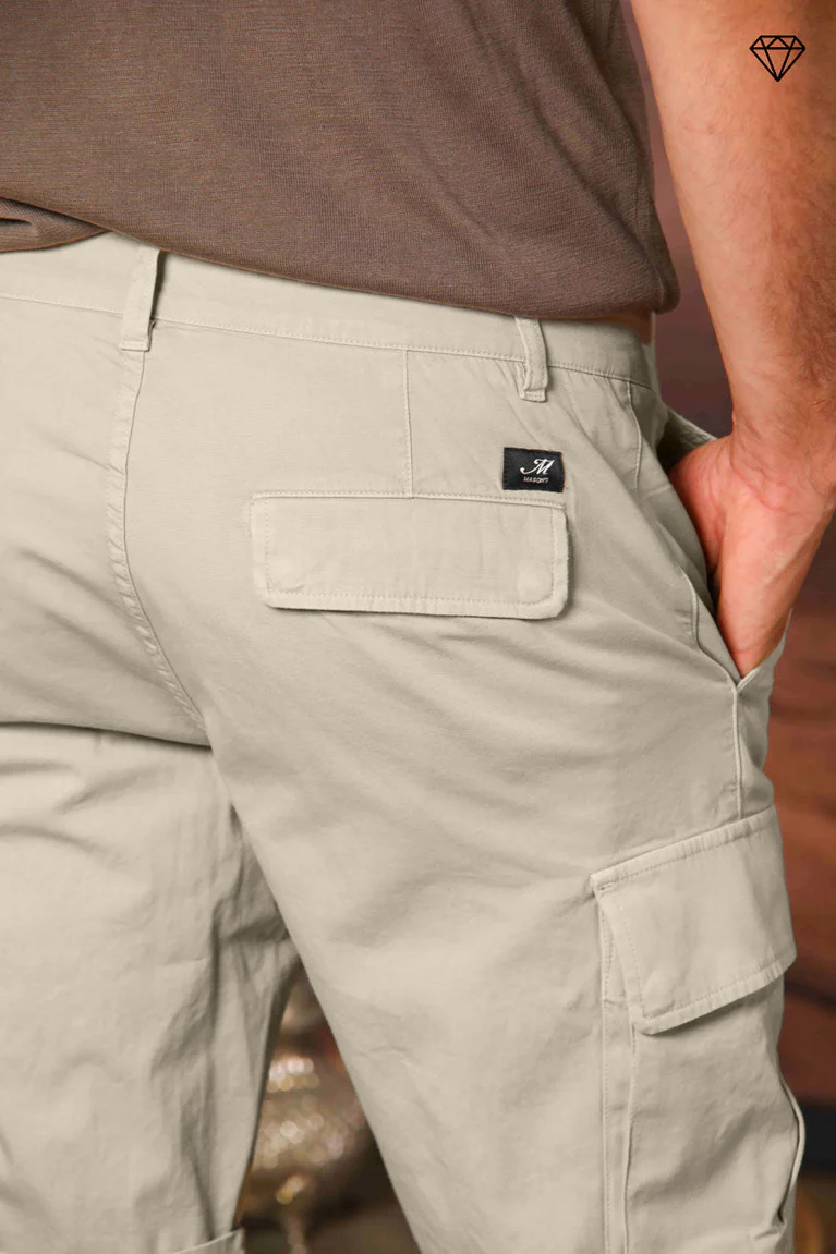 Chile bermuda cargo homme en satin stretch Slim fit ①