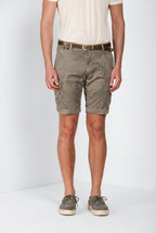 Chile bermuda cargo hombre en twill estampado camuflaje slim fit ①