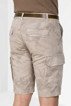 Chile bermuda cargo hombre en sarga estampado camuflaje slim fit ①