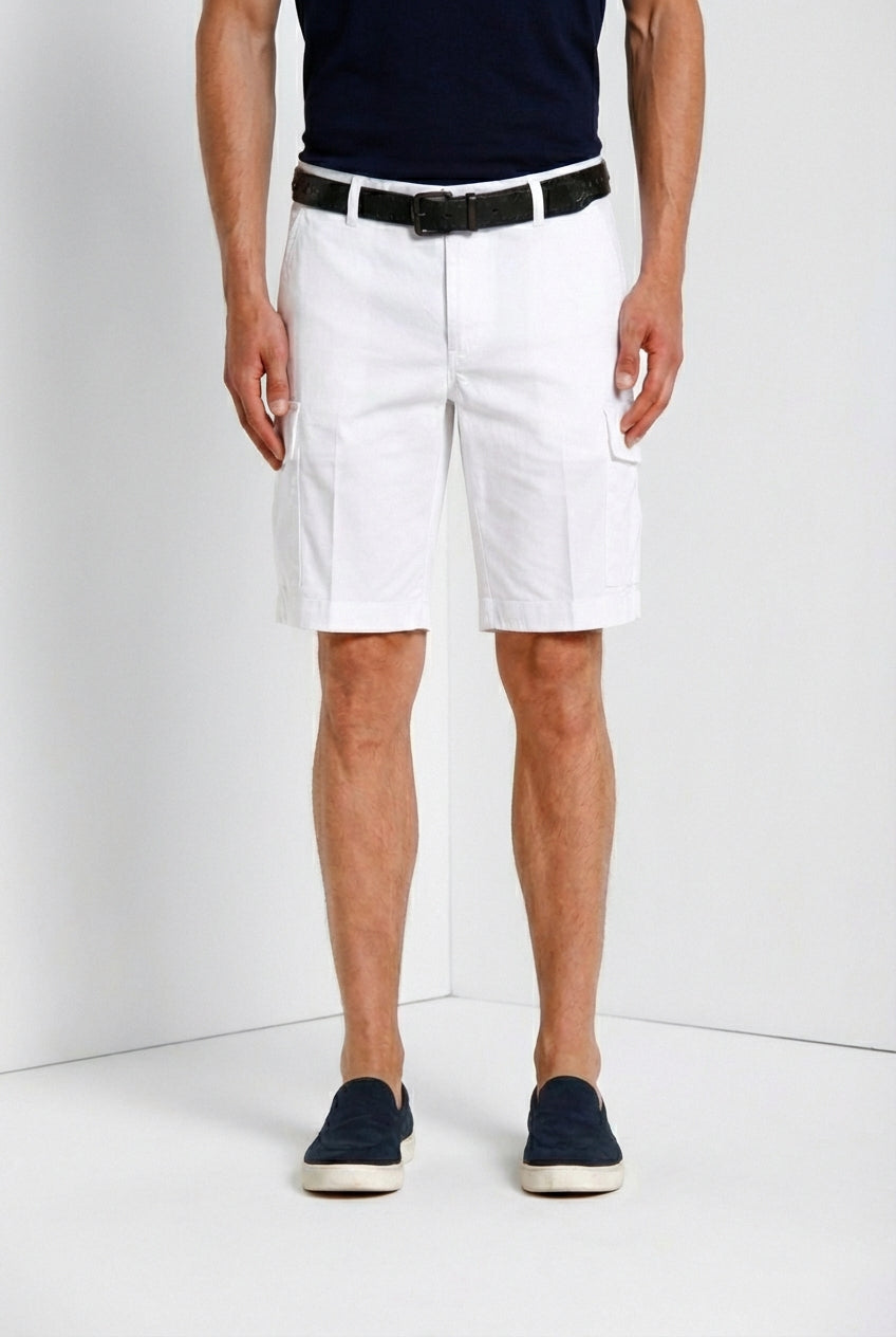 Chile Bermuda cargo hombre en satén stretch slim fit ①