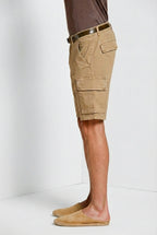 Chile bermuda cargo uomo in raso stretch slim fit ①