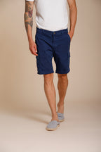 Chile Herren Cargo Bermuda aus Stretch-Satin slim fit ①