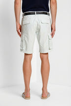 Chile men's cargo bermuda in stretch satin slim fit ①