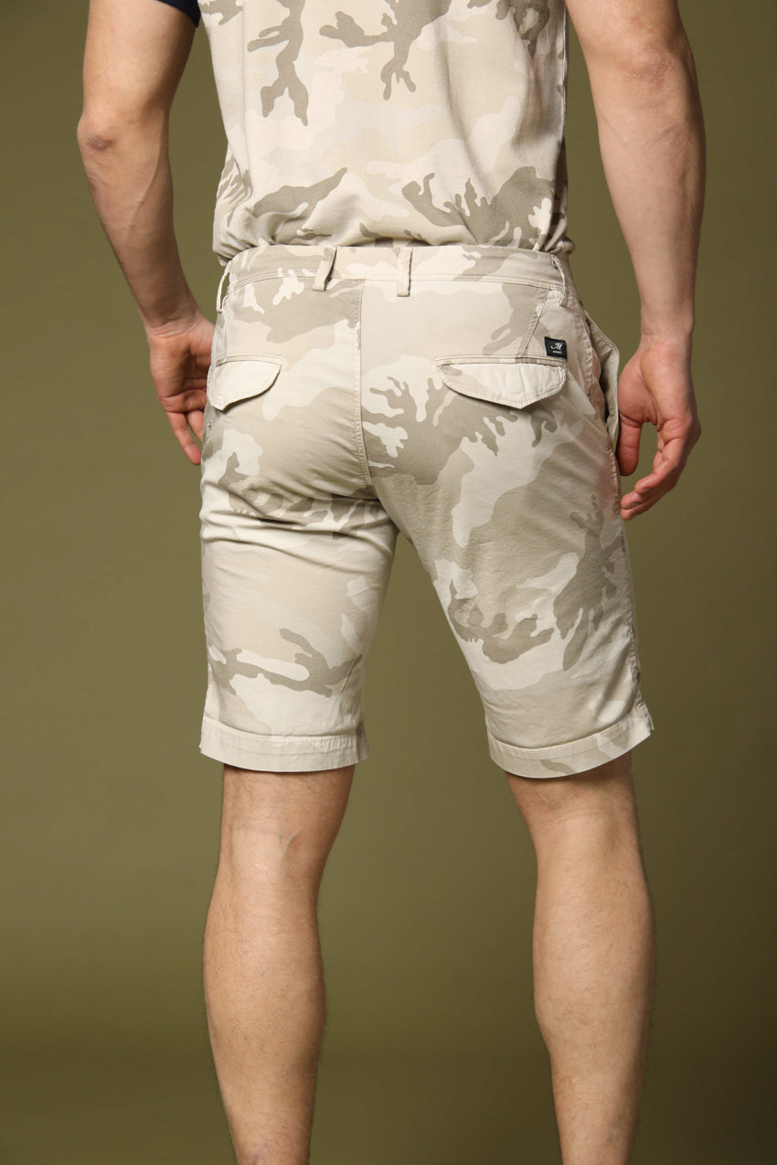 Bild 5 von Herren Chino Bermuda Modell Eisenhower mit Tarnmuster in Beige  Slim Fit von Mason's