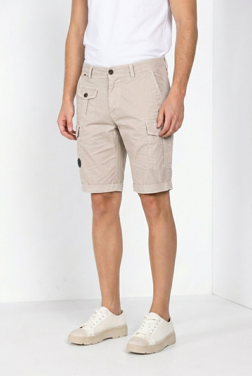 George Coolpocket bermuda cargo hombre en gabardina stretch logo edition carrot fit ①
