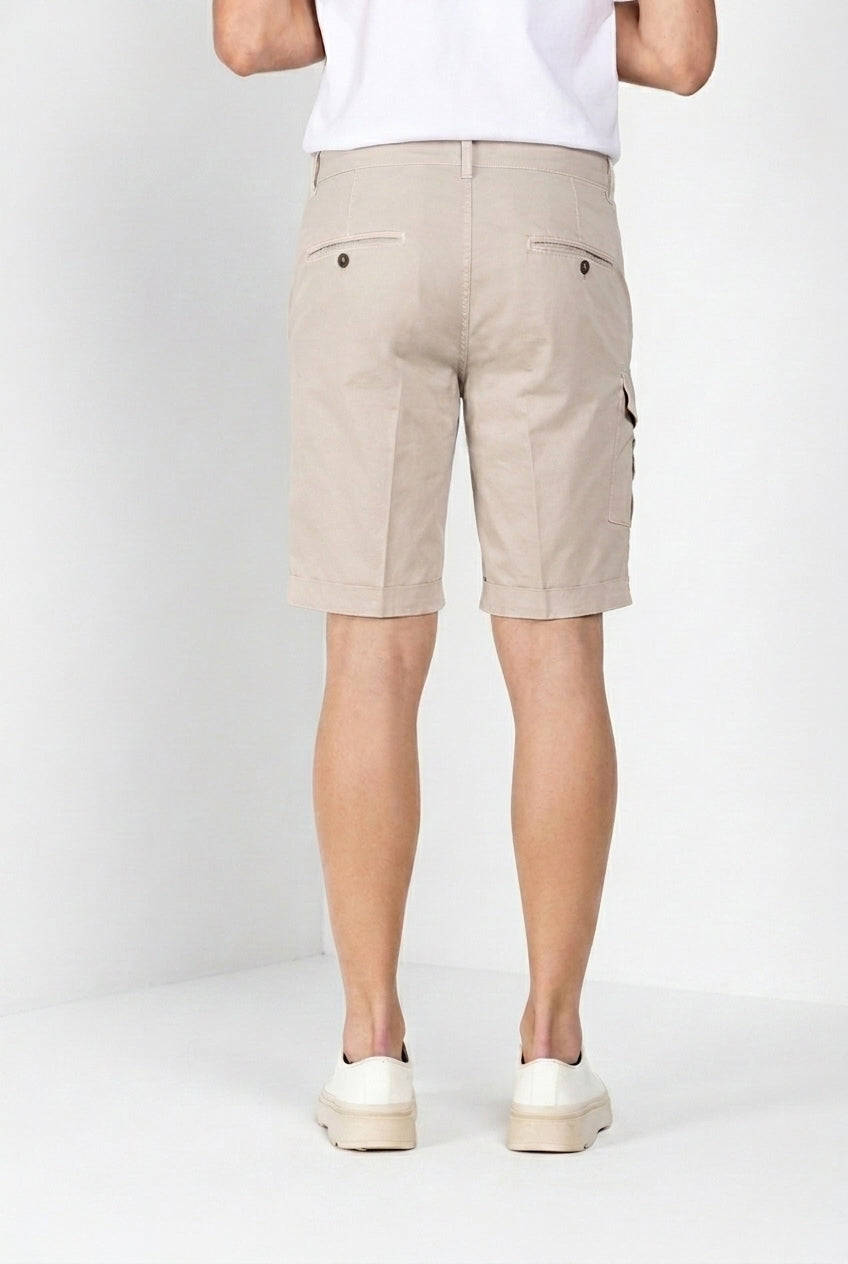 George Coolpocket bermuda cargo hombre en gabardina stretch logo edition carrot fit ①