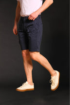 George Coolpocket men's cargo bermuda shorts in stretch satin logo edition carrot fit ①