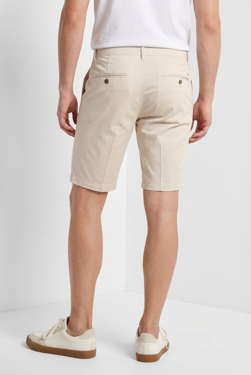 John Coolkhinos bermuda chino homme en coton pima logo edition carrot fit ①