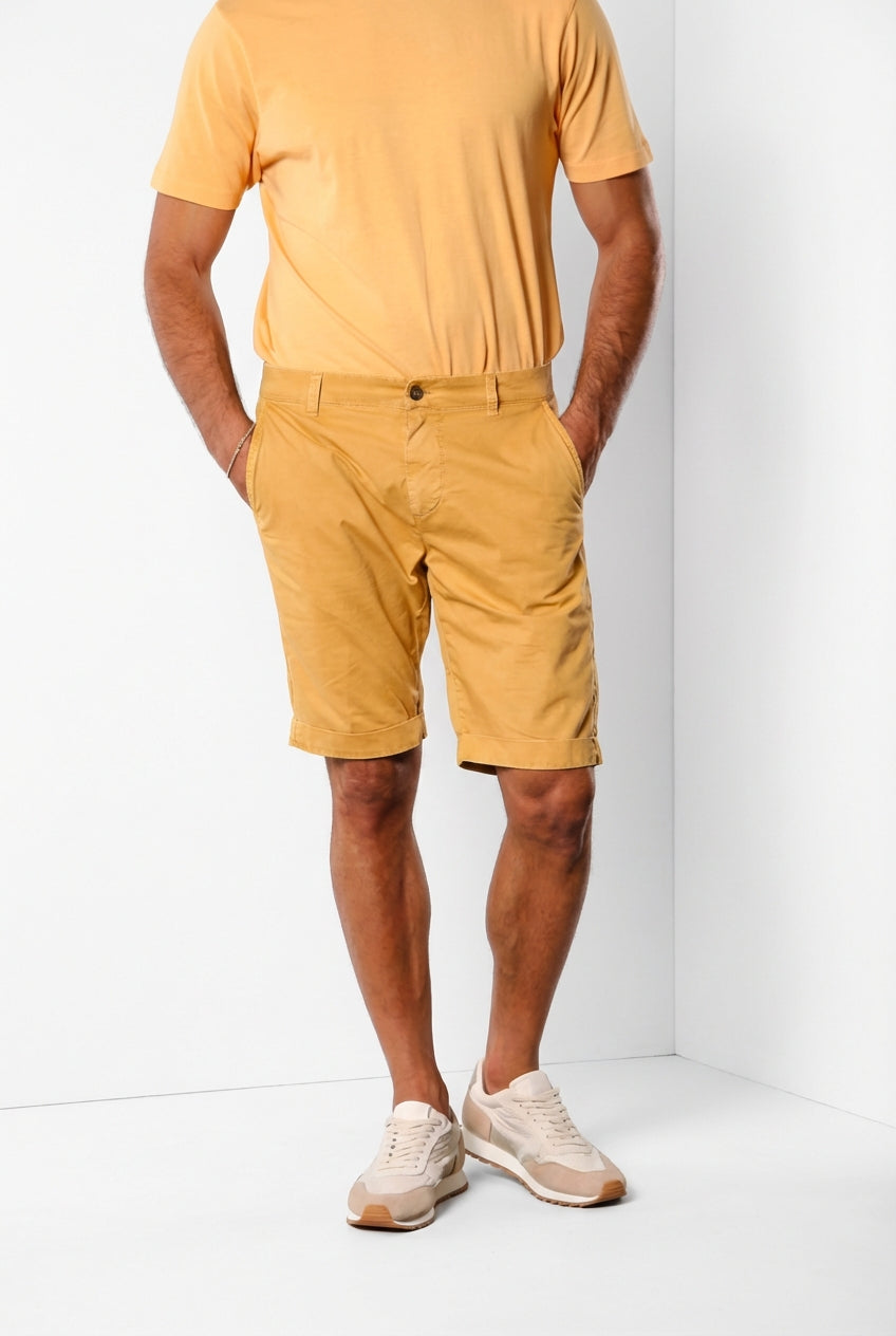 John Coolkhinos bermuda chino hombre en algodón pima logo edition carrot fit ①