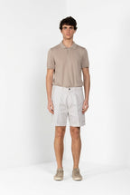Cargo bermuda cargo hombre en gabardina stretch relaxed fit