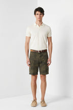 Chile M74 bermuda cargo hombre en lona estampado camuflaje relaxed fit