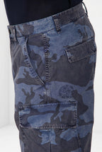 Chile M74 bermuda cargo hombre en lona estampado camuflaje relaxed fit
