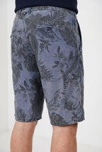 Denver M74 bermuda cargo hombre en lona estampado hawaiano relaxed fit