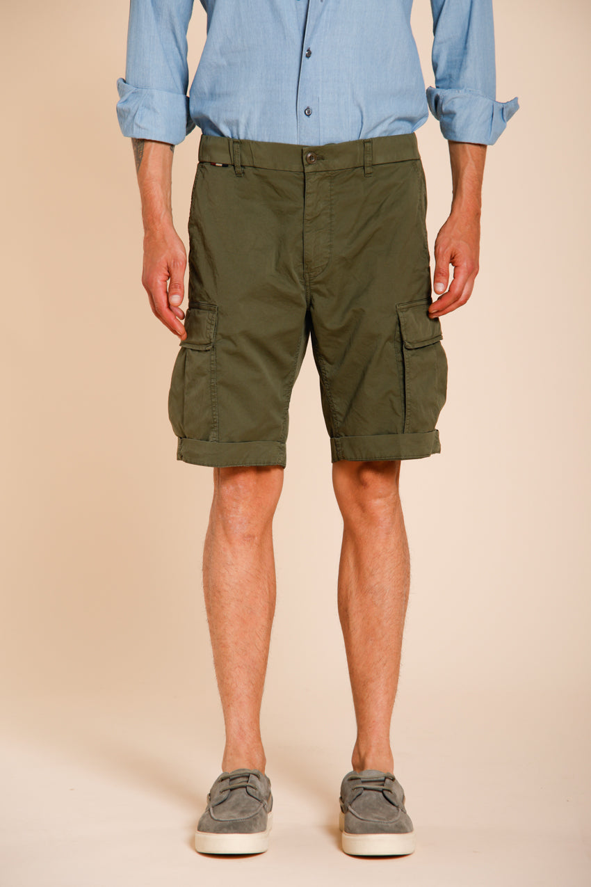 Cargo M74 Bermuda Cargo Herren aus Gabardine Stretch relaxed fit
