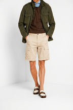 Cargo M74 bermuda cargo hombre en gabardina stretch relaxed fit